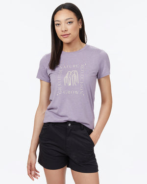 Purple Women's Recycled Polyester Graphic Tee