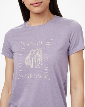 Purple Women's Recycled Polyester Graphic Tee