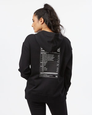 Black Graphic Pullover Hoodie