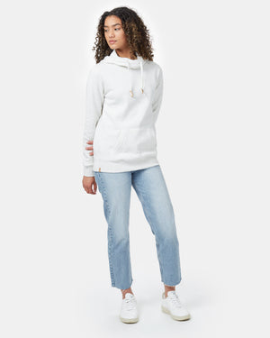 White Women's Eco-Friendly Pullover Hoodie