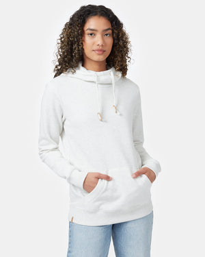 White Women's Eco-Friendly Pullover Hoodie