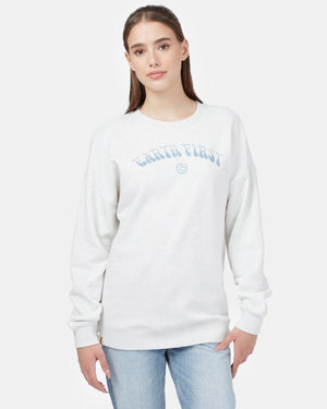 White Women's Graphic Eco-Friendly Pullover