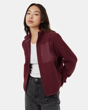 Women's Fleece Sherpa Zip Up