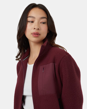 Women's Fleece Sherpa Zip Up